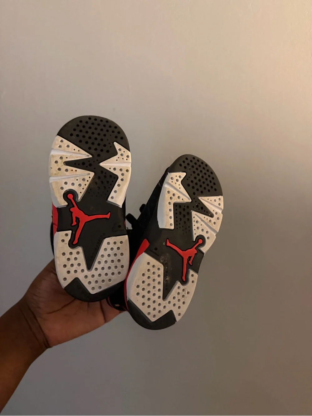 Nike Kids Black and Red High-Top Sneakers